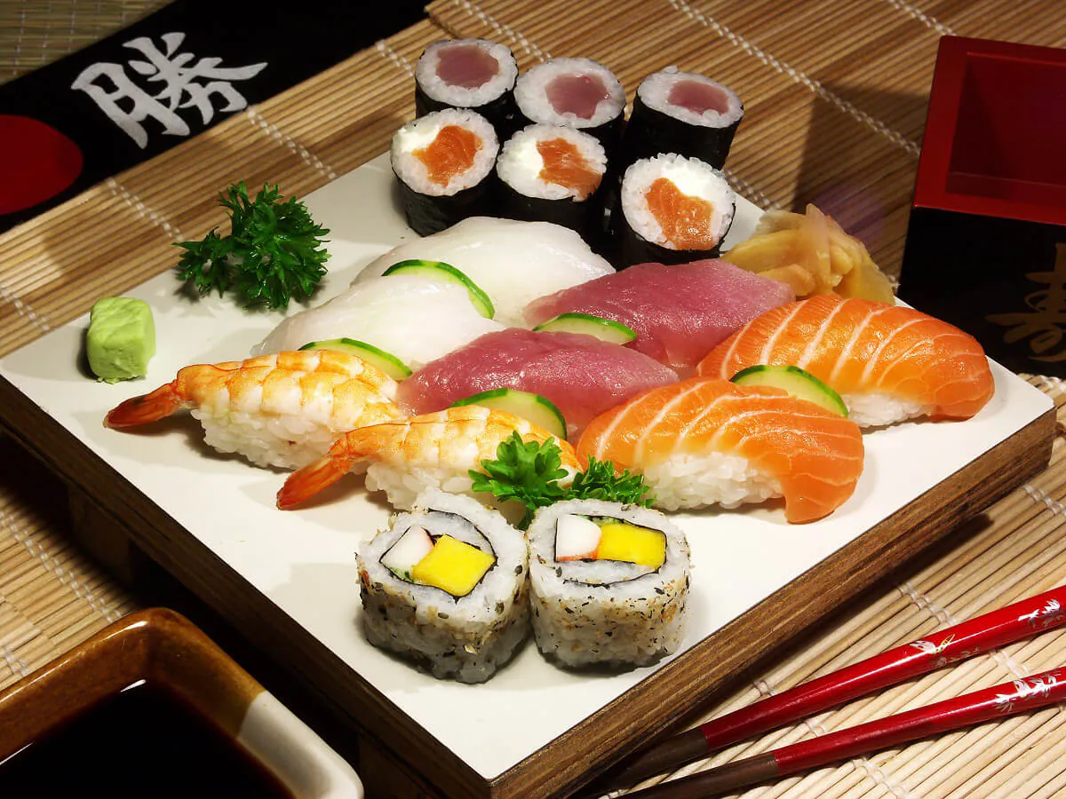 Sushi Sashimi Plate at Kabuki，a Japanese Restaurant in Peckville