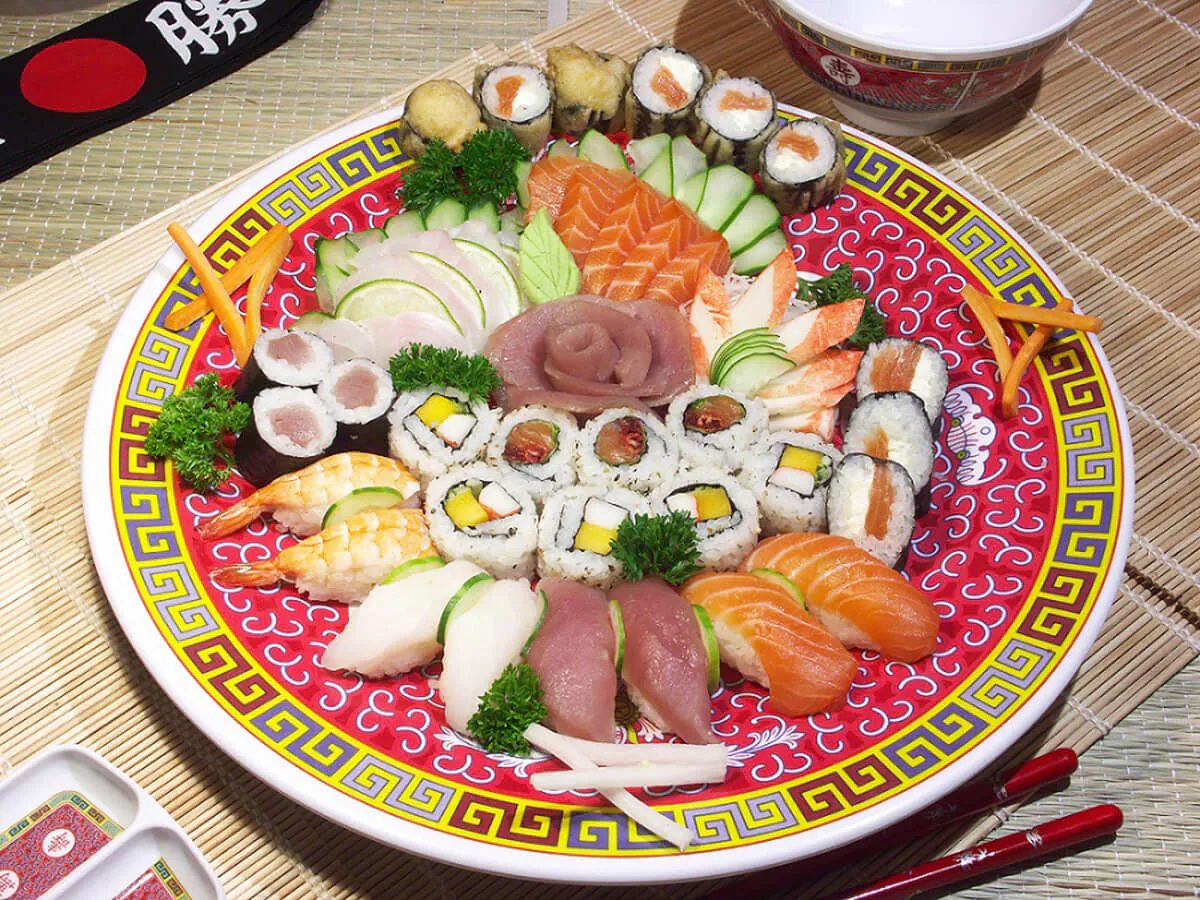 Sushi and Sashimi Combination Platter at Kabuki，a Japanese Restaurant in Peckville